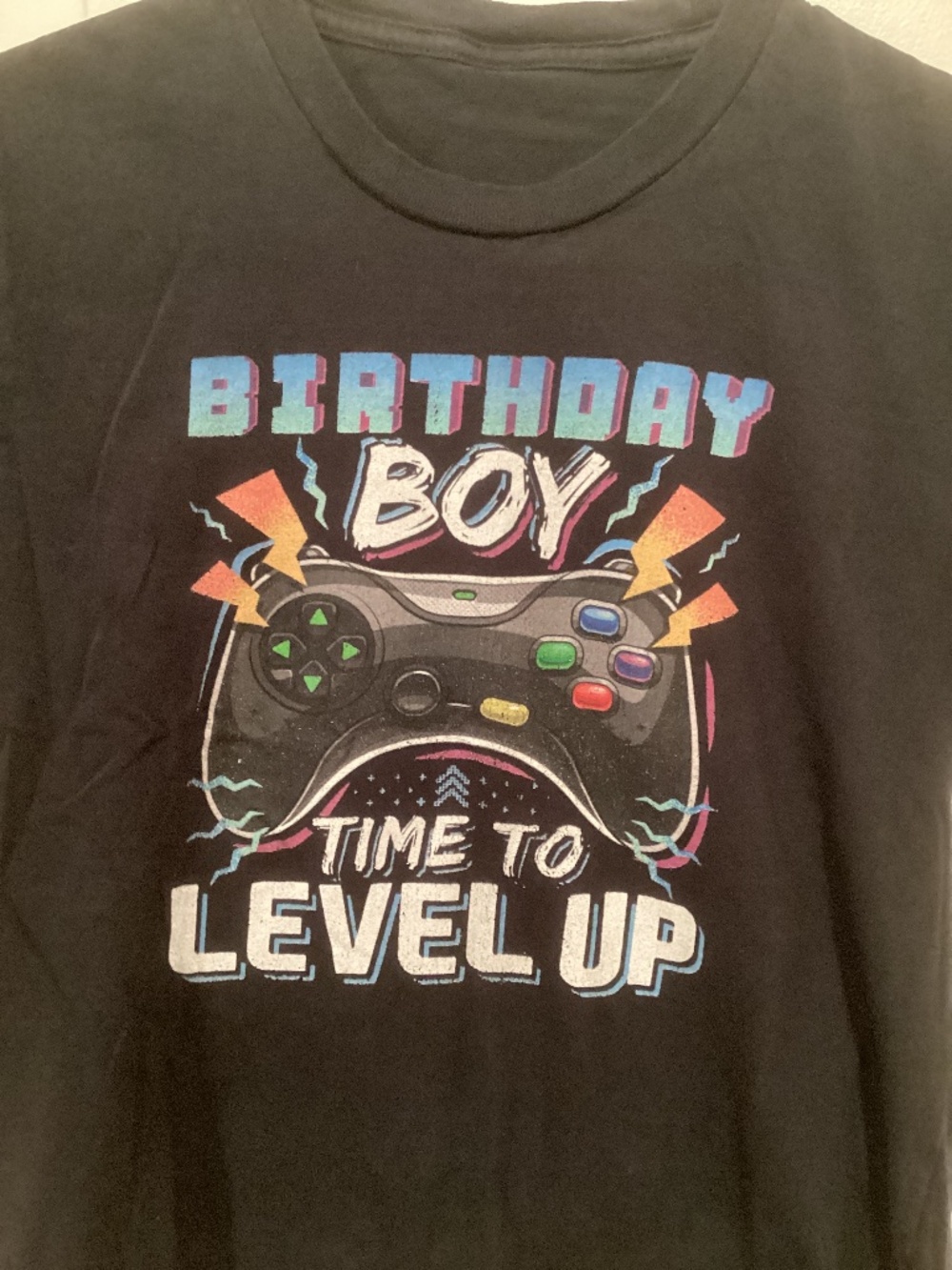 Birthday Boy Time to Level Up t-shirt (Y-6?)